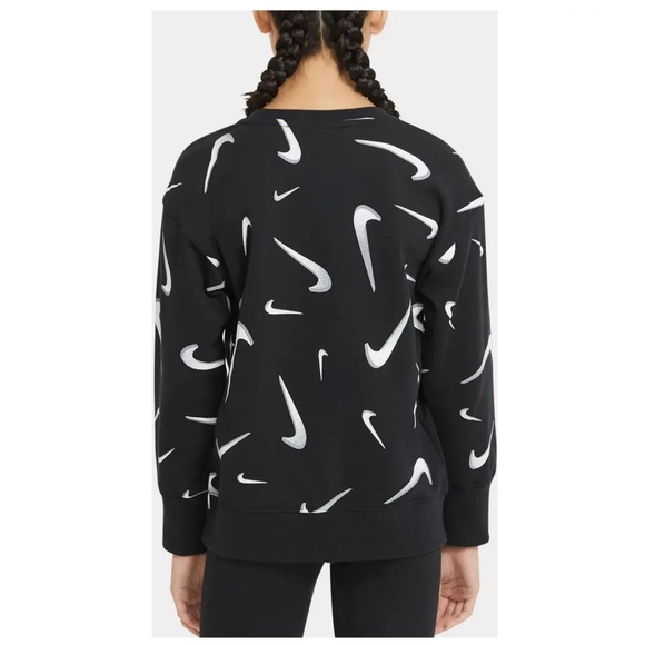 Girls Nike Printed Swooshfetti Sweater - Picture 3 of 12